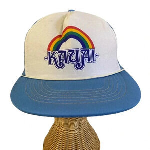 Vintage Kauai Mens 1980s Trucker Hat Baseball Cap